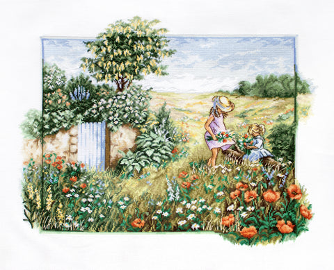 Landscape with Poppies SBU4013 - Cross Stitch Kit