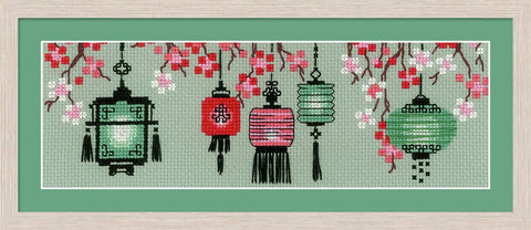 Lanterns cross stitch kit by RIOLIS Ref. no.: 1707