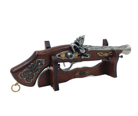 Large Italian Pistol on Stand- Replica 17th Century – 163S