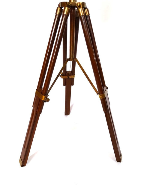 Large Naval Clock Standing on a Wooden Tripod. Height 88 cm | WWS