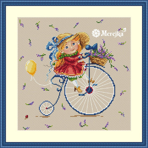 Lavender SK37 cross stitch kit by Merejka