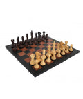 Superb Quality Chess Set with Beautiful Real Leather Chessboard