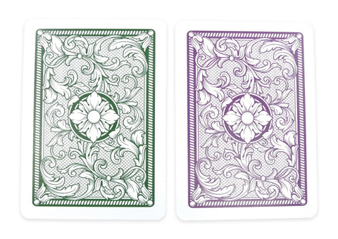 Legacy Playing Cards Poker Size (green/purple) Double Deck Set Copag