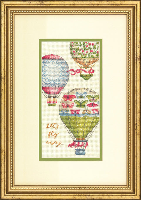 Let's Fly Away (10.6 x 20.32 cm) - Cross Stitch Kit by DIMENSIONS