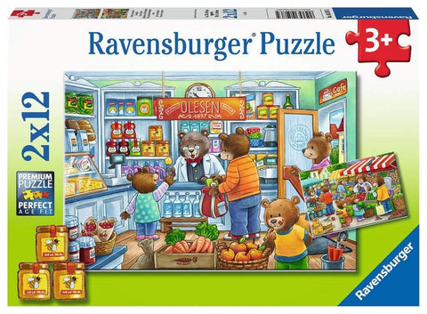 Let's go Shopping 2 x 12 Puzzle Game