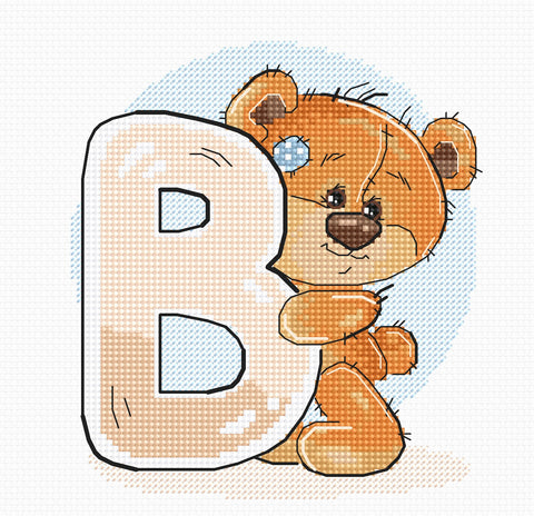 Letter B  SB1203 - Cross Stitch Kit