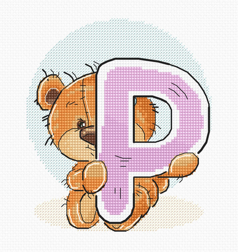 Letter P  SB1217 - Cross Stitch Kit