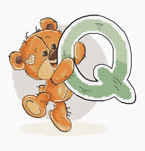 Letter Q  SB1218 - Cross Stitch Kit