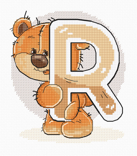 Letter R  SB1219 - Cross Stitch Kit