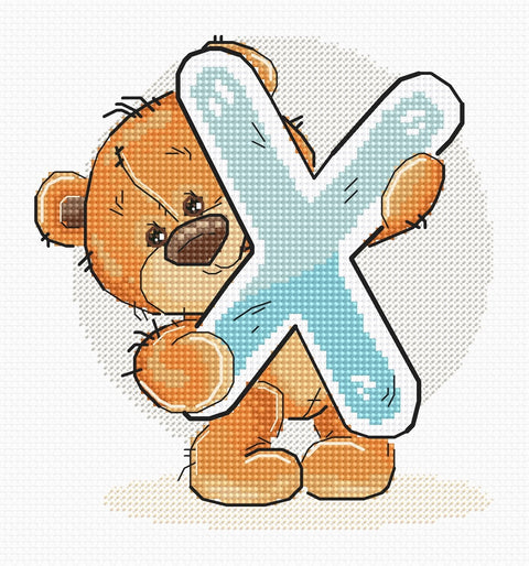 Letter X  SB1225 - Cross Stitch Kit