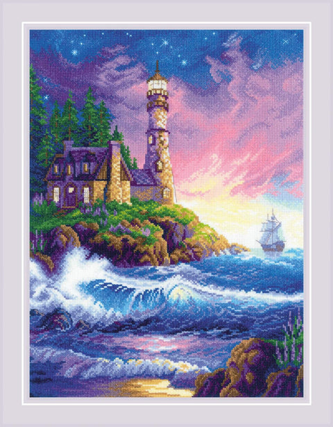 Lighthouse. Cross Stitch kit by RIOLIS Ref. no.: 2022