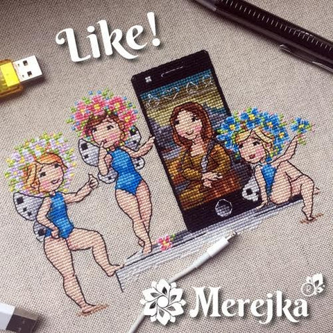 Like SK77 cross stitch kit by Merejka