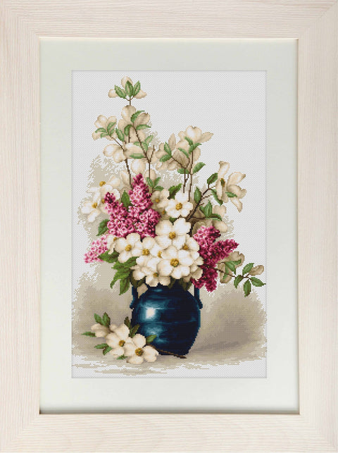 Lilac and jasmine SG514 - Cross Stitch Kit by Luca-s