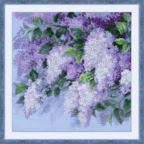 Lilacs after the Rain - Cross Stitch Kit from RIOLIS Ref. no.:1533