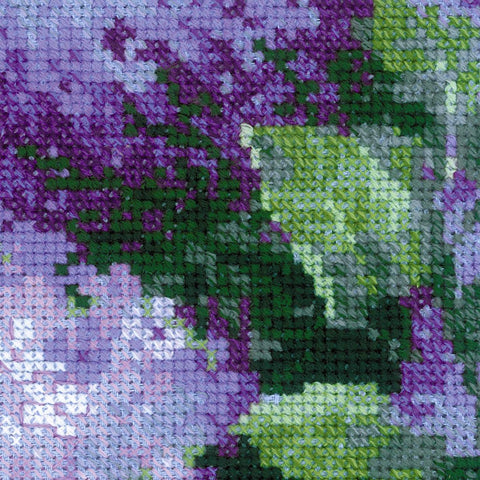 Lilacs after the Rain - Cross Stitch Kit from RIOLIS Ref. no.:1533