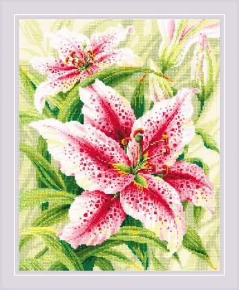 Lilies. Cross Stitch kit by RIOLIS Ref. no.: 2000