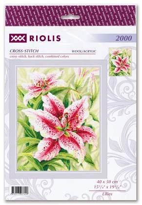 Lilies. Cross Stitch kit by RIOLIS Ref. no.: 2000