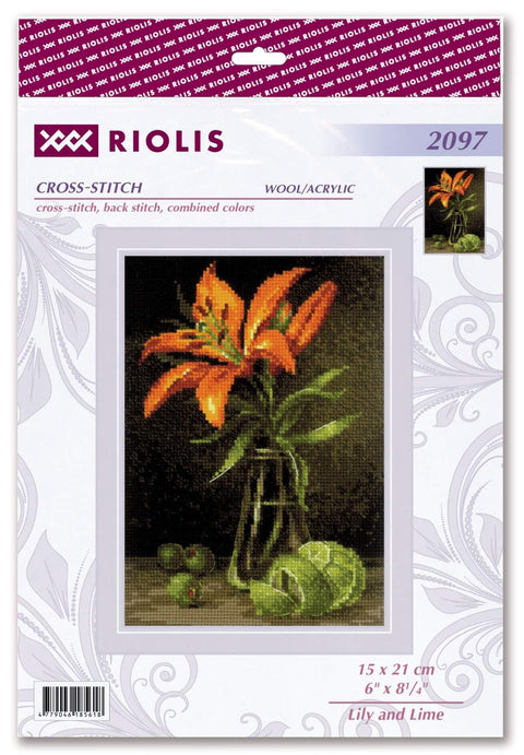 Lily and Lime. Cross Stitch kit by RIOLIS Ref. no.: 2097