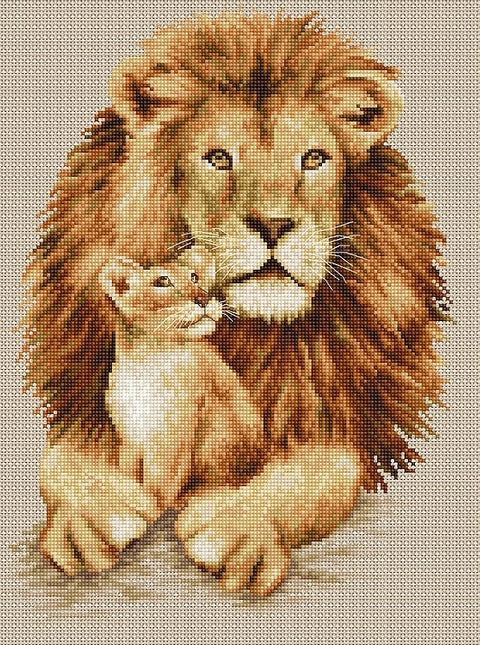 Lion SB2290 - Cross Stitch Kit by Luca-s