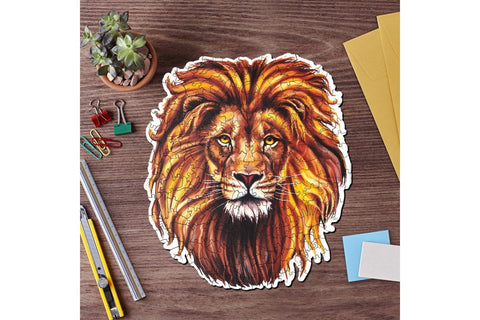 Lion - unique WOODEN puzzle 229 pcs