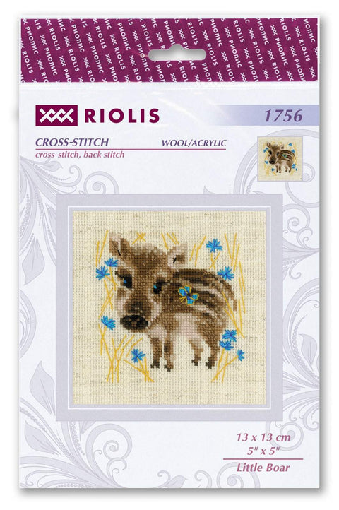 Little Boar cross stitch kit by RIOLIS Ref. no.: 1756