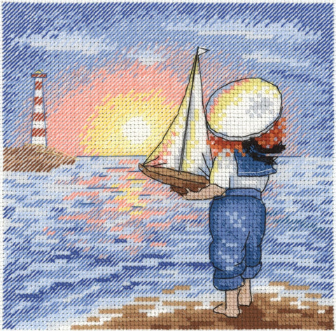 Little Captain SNV-633 cross stitch kit by MP Studio