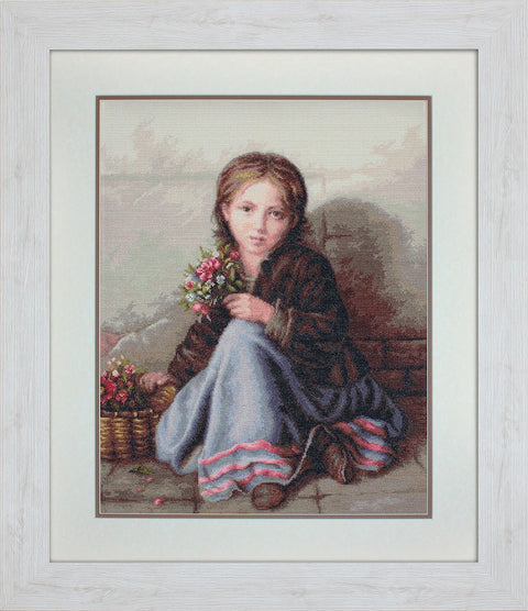 Little flower girl SG513 - Cross Stitch Kit by Luca-s