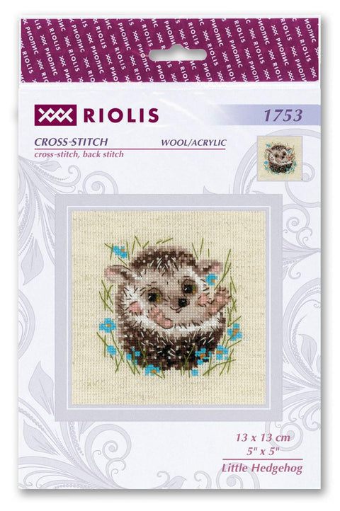 Little Hedgehog cross stitch kit by RIOLIS Ref. no.: 1753