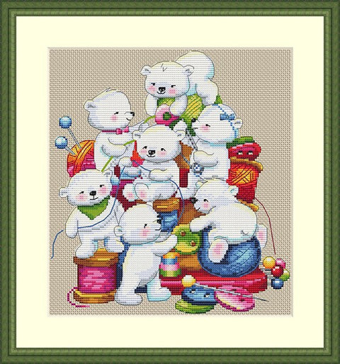 Little Helpers SK60 cross stitch kit by Merejka