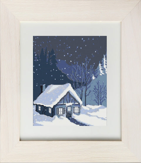 Little House in the Drifts SB343 - Cross Stitch Kit by Luca-s