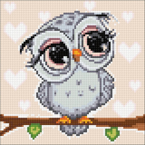 Little Owl 20х20 Diamond Painting Set Cs2711