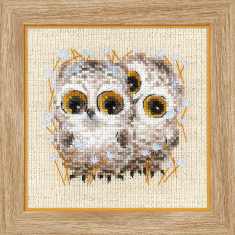 Little Owls cross stitch kit by RIOLIS Ref. no.: 1755