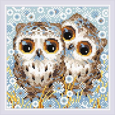 Little Owls Diamond Mosaic kit by RIOLIS Nr.: AM0063