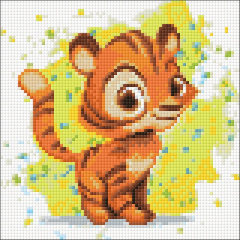 Little Tiger 20х20 Diamond Painting Set Cs2700