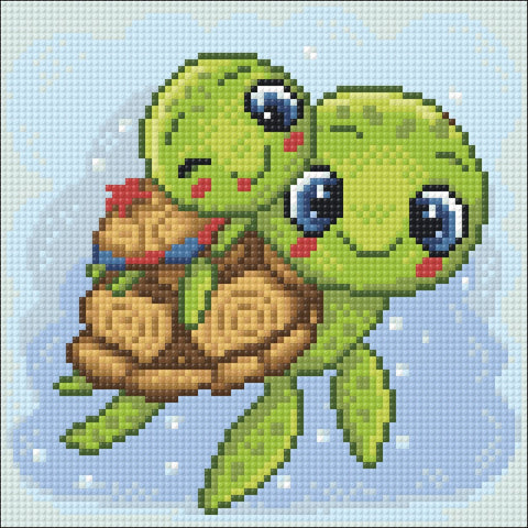 Little Turtles 20х20 Diamond Painting Set Cs2536