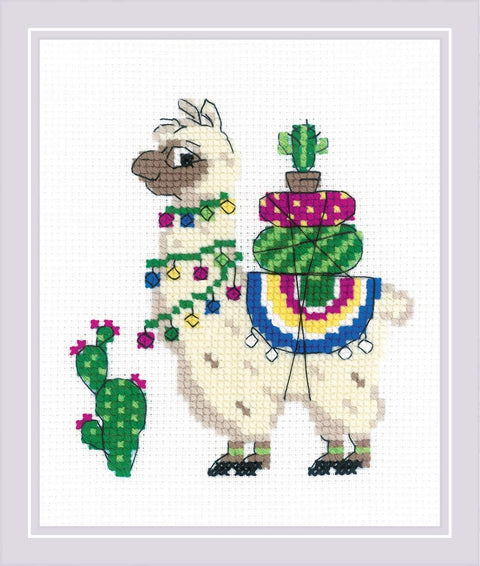 Llama cross stitch kit by RIOLIS Ref. no.: 1787