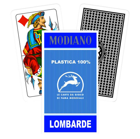 Modiano Lombarde Tarot Playing Cards (Blue)