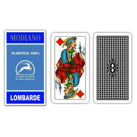 Modiano Lombarde Tarot Playing Cards (Blue)