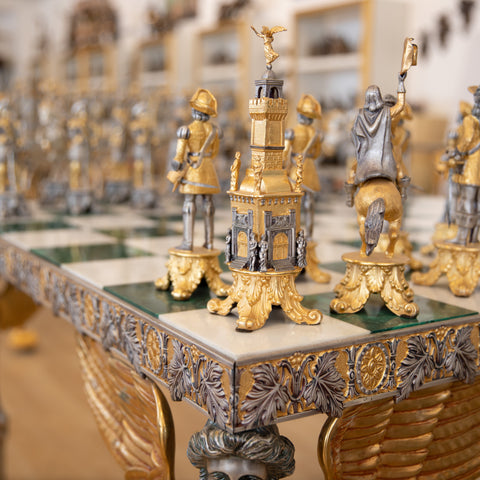 Louis XIV: Ultra Luxurious 24k Gold Limited Edition Chess Set