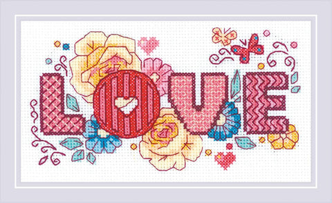 Love cross stitch kit by RIOLIS Ref. no.: 1853