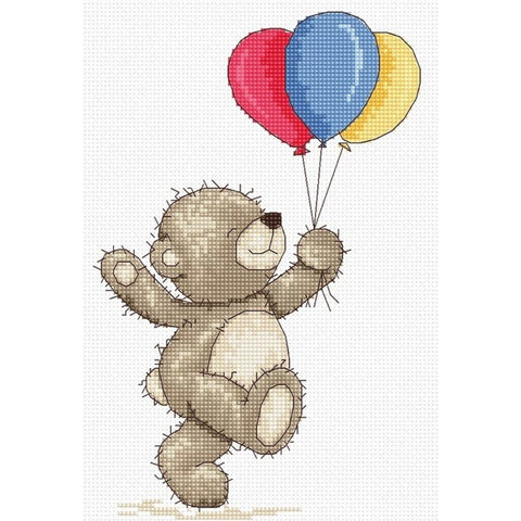 RARE find: Teddy Bruno SB1097 - Cross Stitch Kit by Luca-s