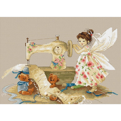 The Fairy-Needlewoman SB1116 - Cross Stitch Kit by Luca-s