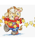 Calf with stars SB1182 - Cross Stitch Kit