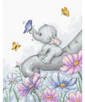 Elephant with Butterfly SB1183 - Cross Stitch Kit