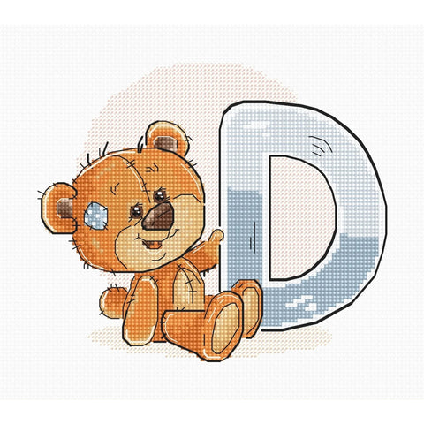 Letter D SB1205 - Cross Stitch Kit