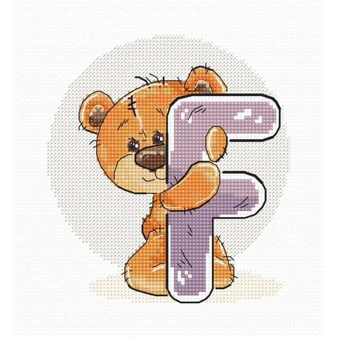 Letter F SB1207 - Cross Stitch Kit