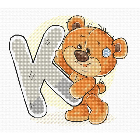 Letter K SB1212 - Cross Stitch Kit