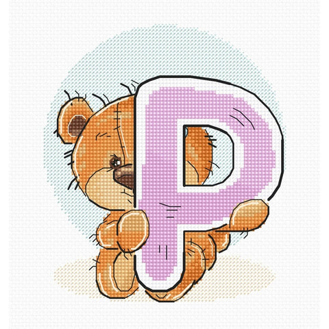 Letter P SB1217 - Cross Stitch Kit