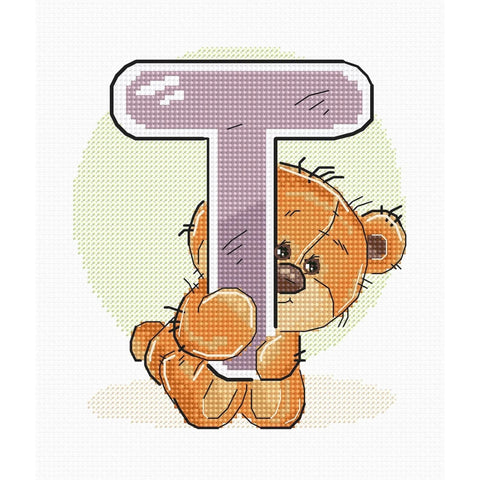 Letter T SB1221 - Cross Stitch Kit