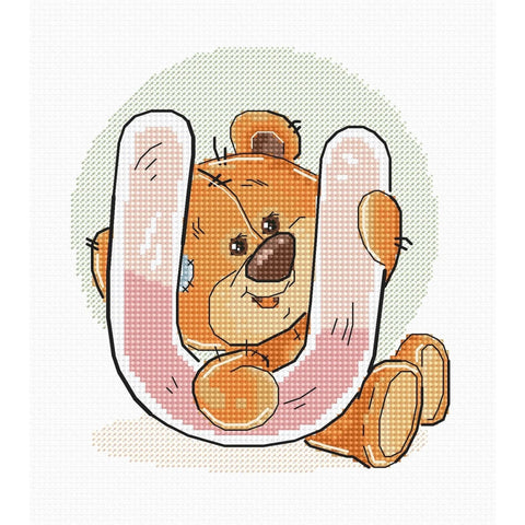 Letter U SB1222 - Cross Stitch Kit
